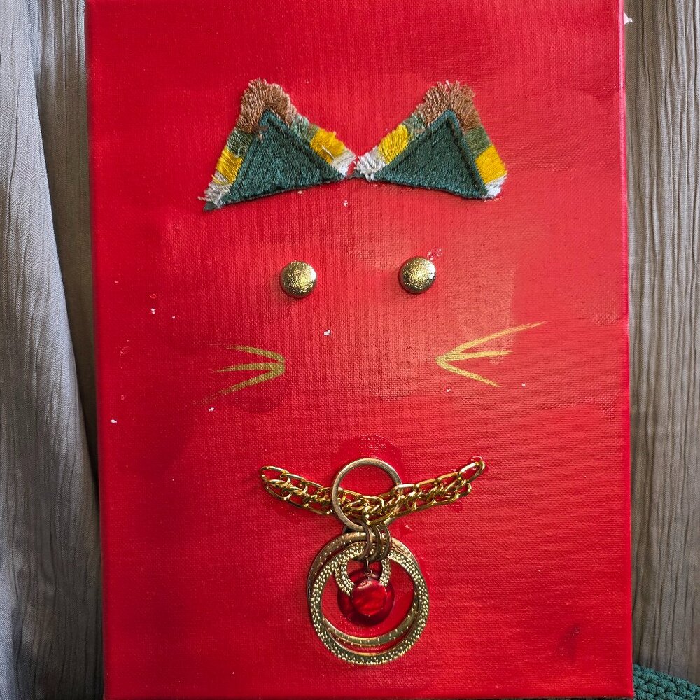 Original Art painting collage